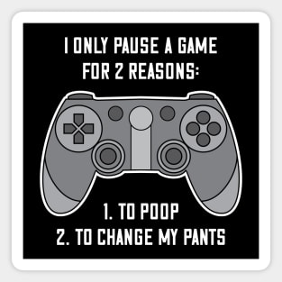 Funny Gamer Poop Joke Magnet